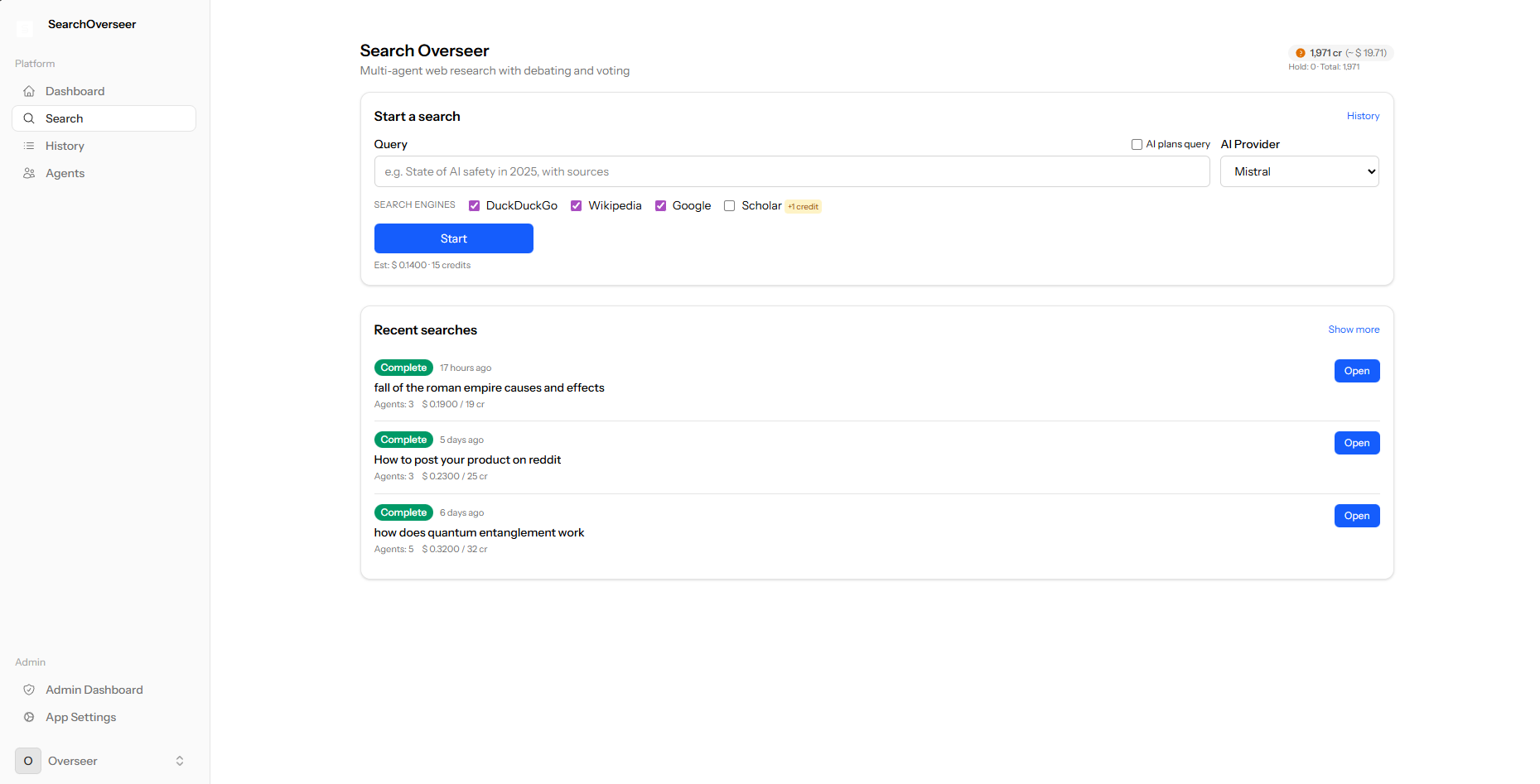 Search Overseer walkthrough preview